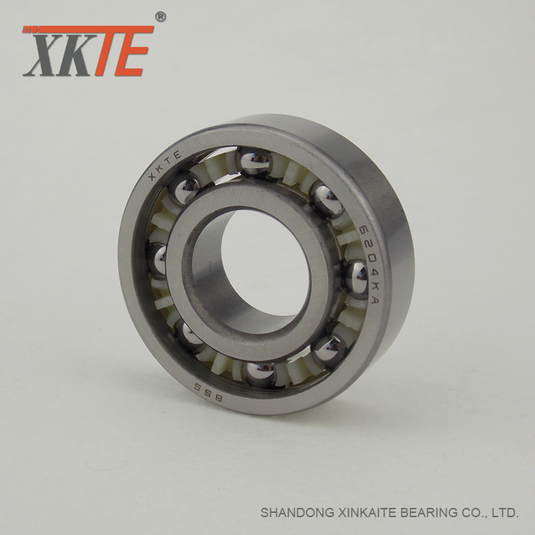 One-Piece+Nylon+Crown+Type+Cage+Bearing+For+Idler